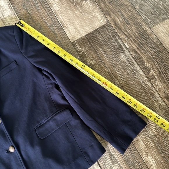 I.CREW WOMEN BEAUTIFUL NAVY BLUE BLAZER, SIZE 12 PETITE - Picture 14 of 17